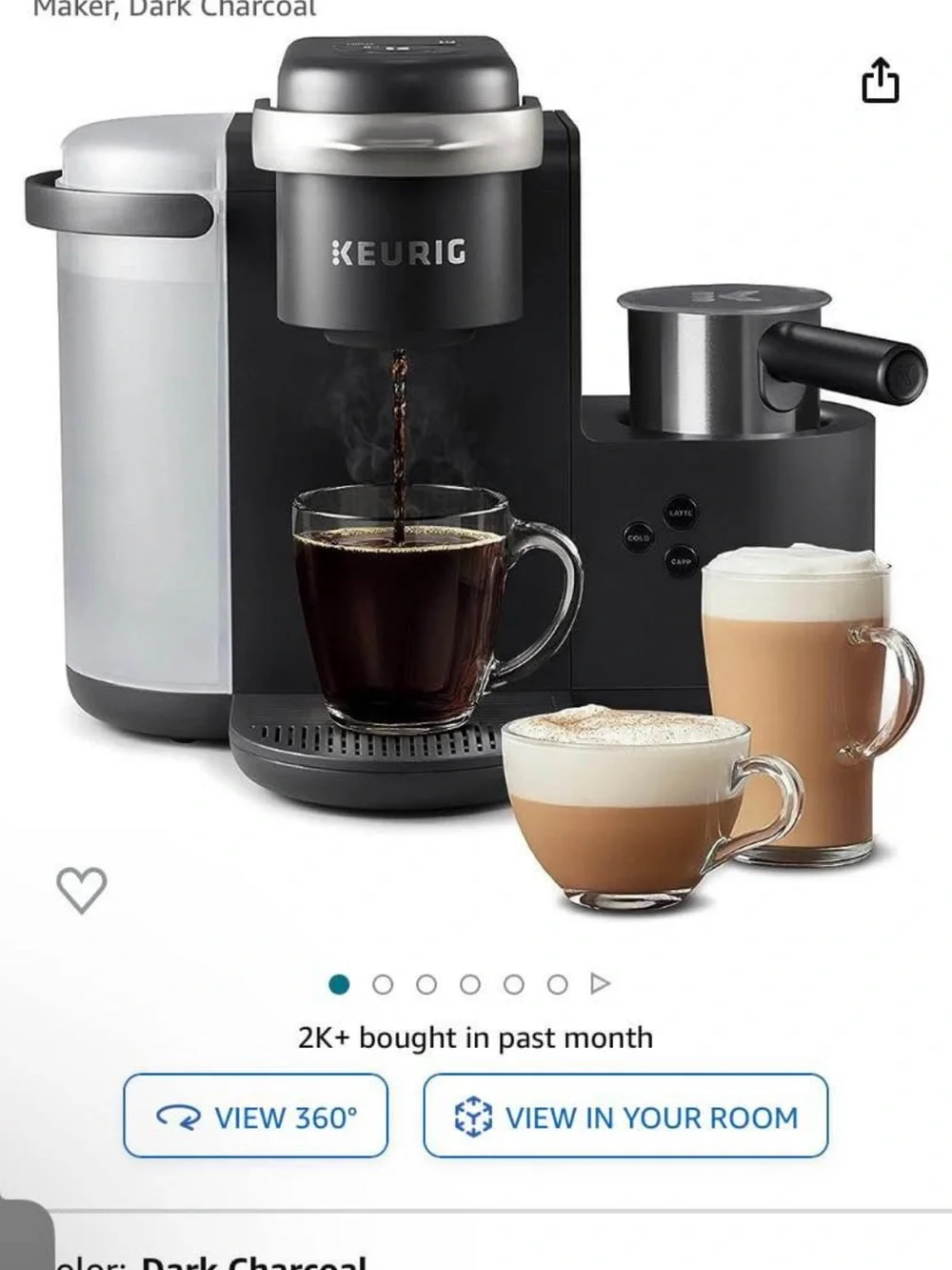 ❤️❤️ Keurig K-Cafe Single Serve K-Cup Coffee , Latte and Cappuccino Maker